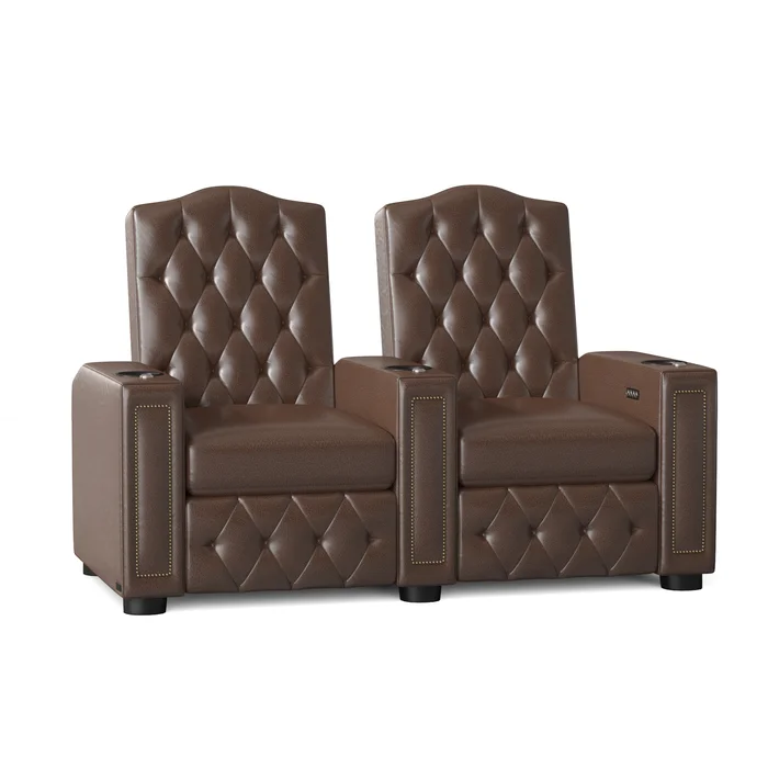 Regal HR Series Upholstered Power Reclining Home Theater Seating with Cup Holder