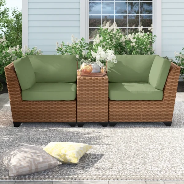 Ambroselli 2 - Person Outdoor Seating Group with Cushions