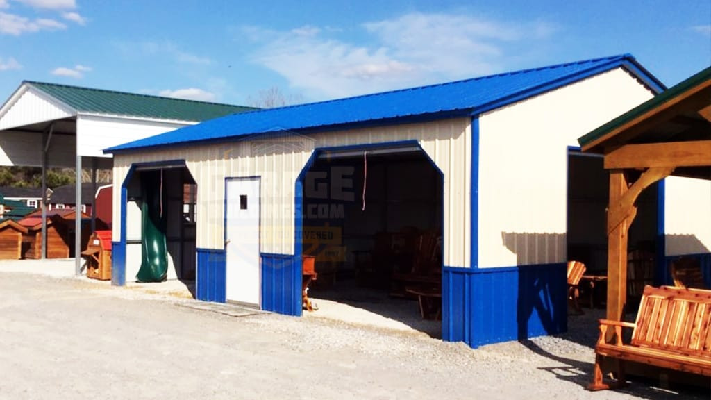 Metal Garages 24'x31' All Vertical Garage