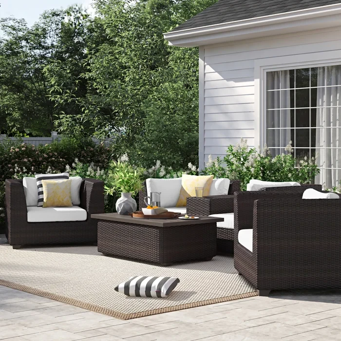 Anastase 4 - Person Outdoor Seating Group with Cushions