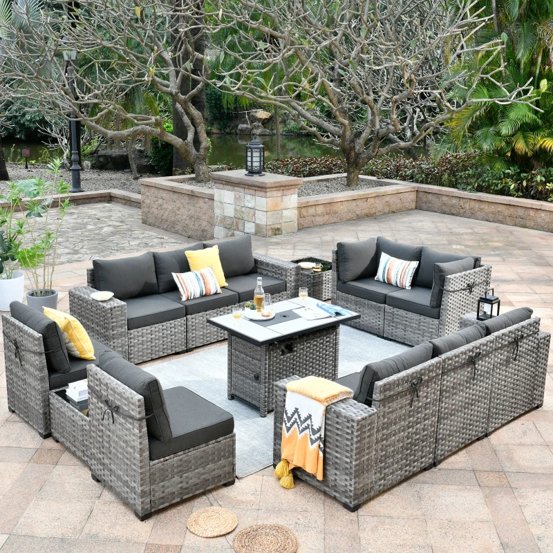 Bobia 10 - Person Outdoor Seating Group with Cushions