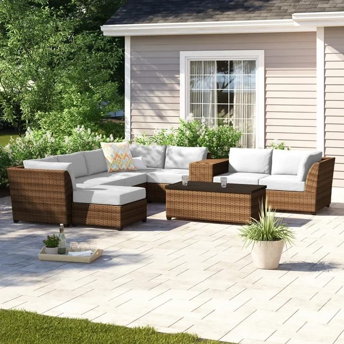 Ambroselli 6 - Person Outdoor Seating Group with Cushions