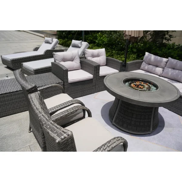 Areefa 11 - Person Outdoor Seating Group with Cushions