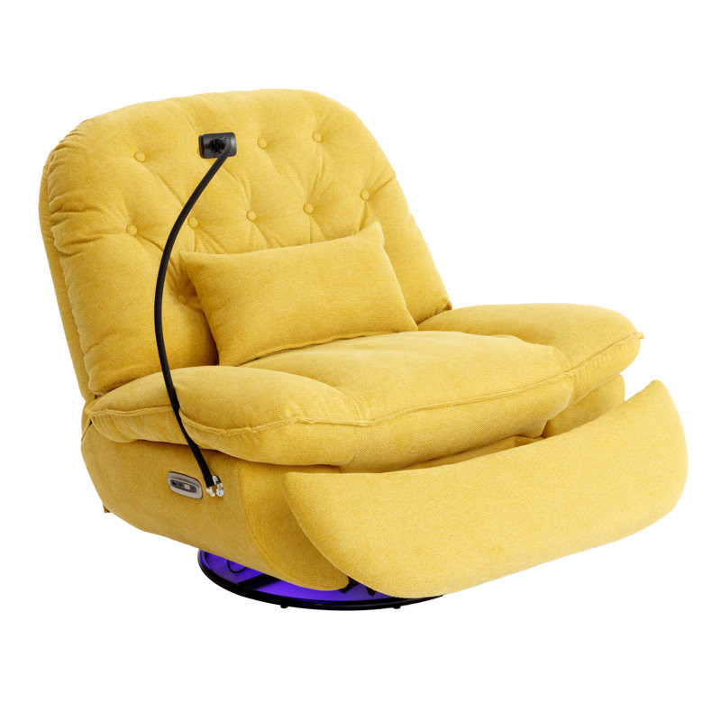 Zynae Upholstered Power Reclining Home Theater Seating