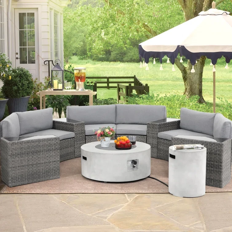 6 - Person Outdoor Seating Group with Cushions