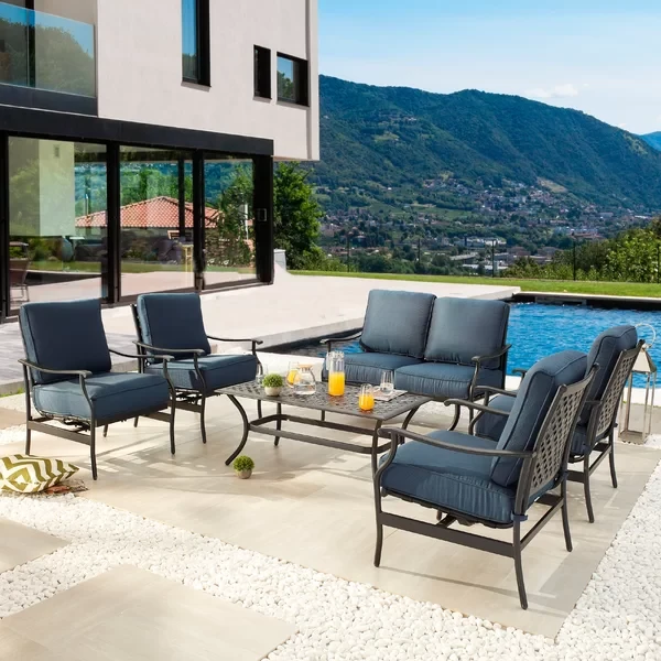 Gaitan 6 - Person Outdoor Seating Group with Cushions