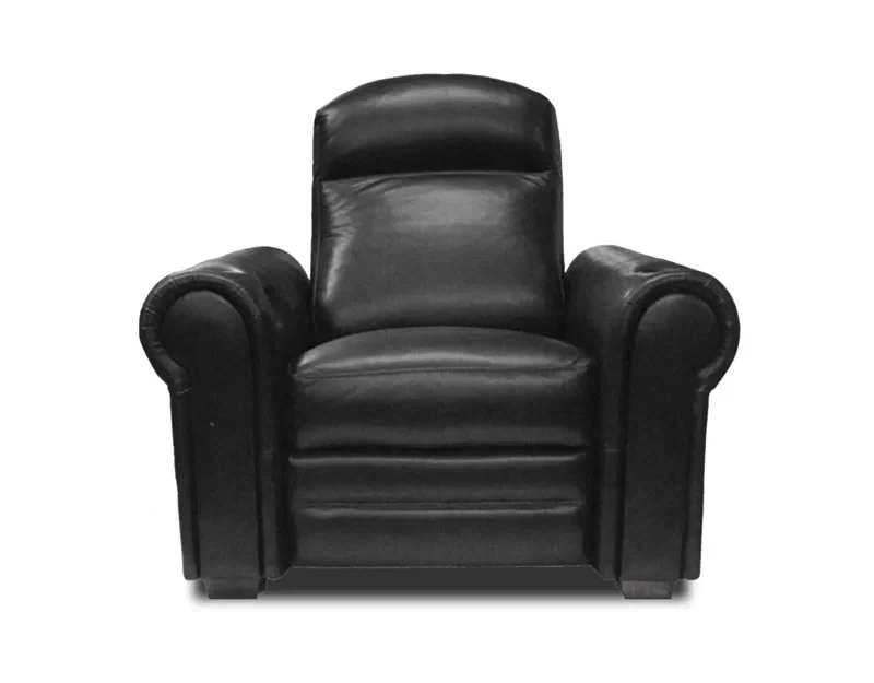 Signature Series Leather Home Theater Seat with Cup Holder Reclining Type:  Power