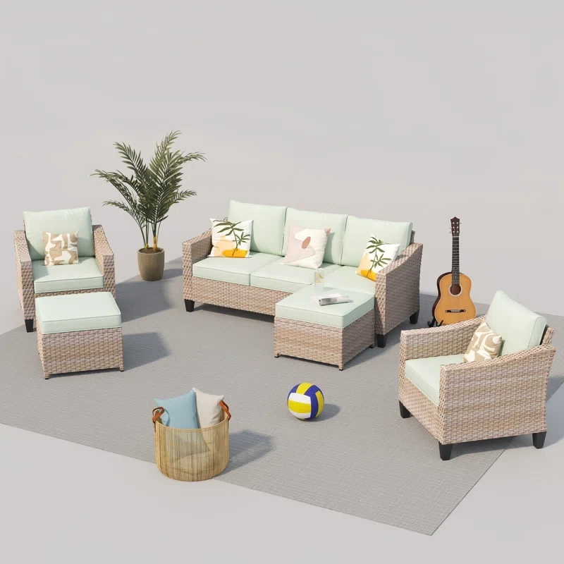 Quantrel 5 - Person Outdoor Seating Group with Cushions