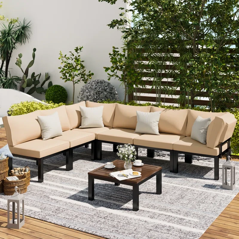 6 - Person Outdoor Seating Group with Cushions