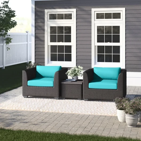 Anastase 2 - Person Outdoor Seating Group with Cushions