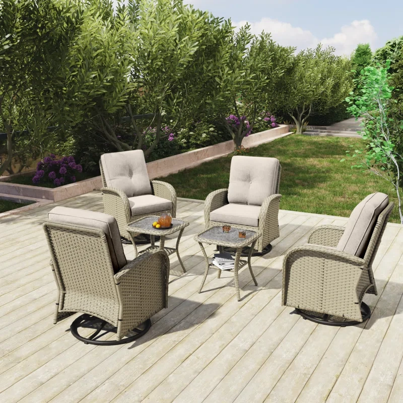 Kyesha 4 - Person Outdoor Seating Group with Cushions