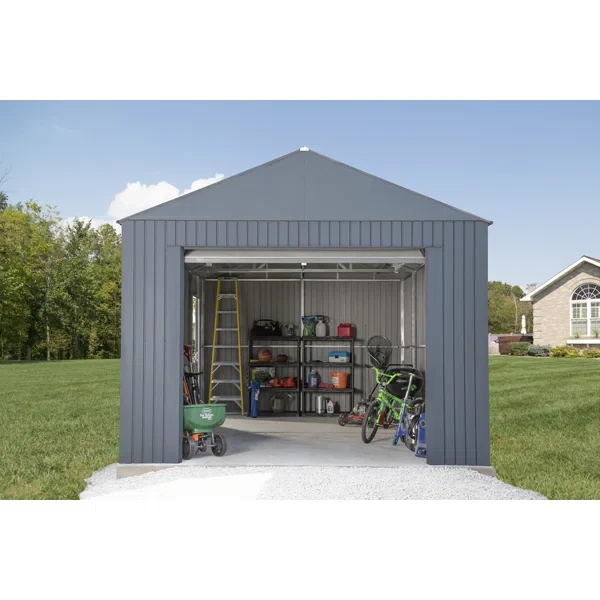 Everest 12 ft. x 20 ft. Metal Garage Shed