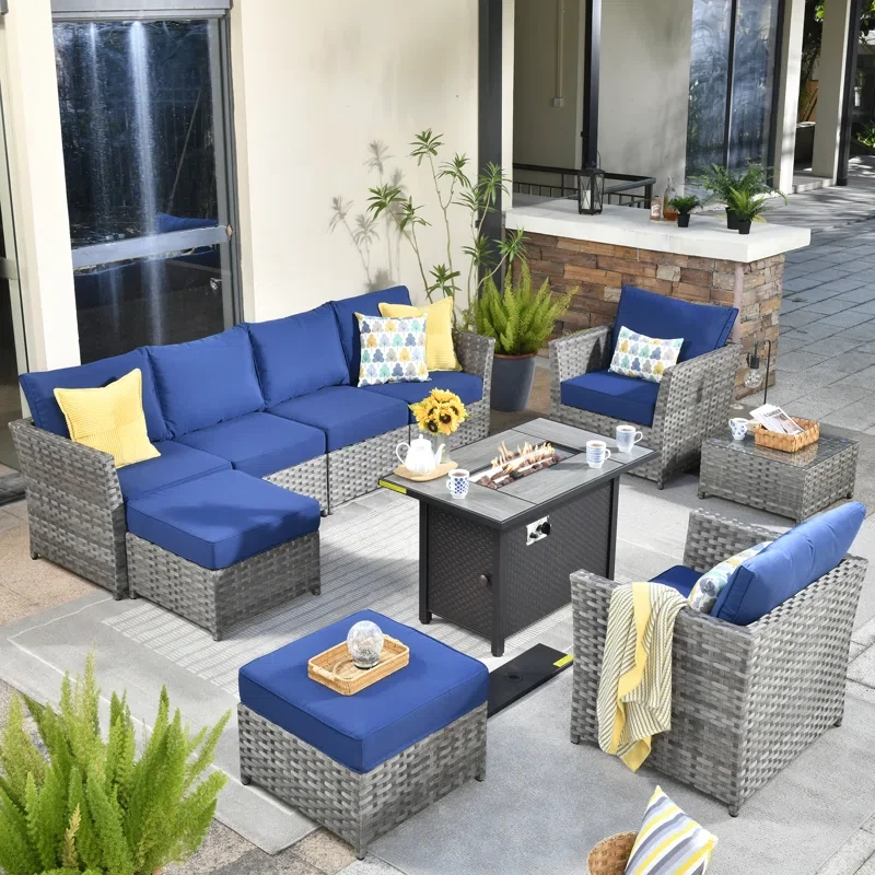 Belby 8 - Person Outdoor Seating Group with Cushions