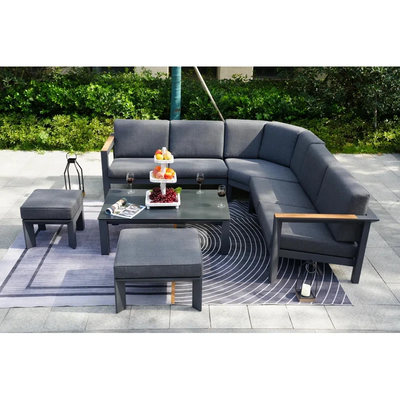 7 - Person Outdoor Seating Group with Cushions