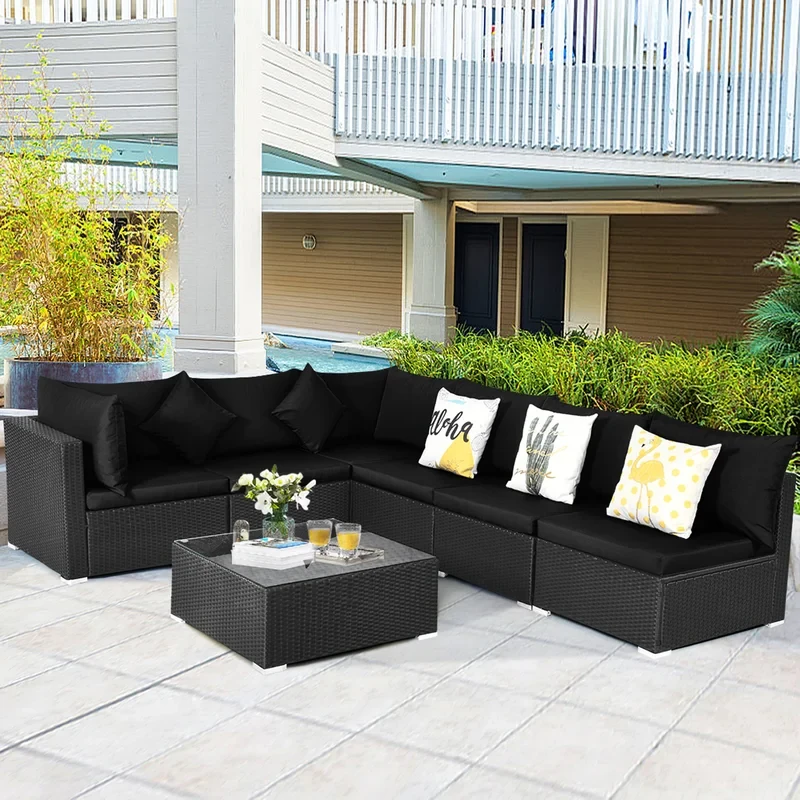 Finnbar 6 - Person Outdoor Seating Group with Cushions