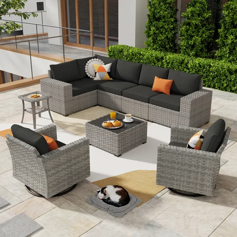 Sewilla 7 - Person Outdoor Seating Group with Cushions