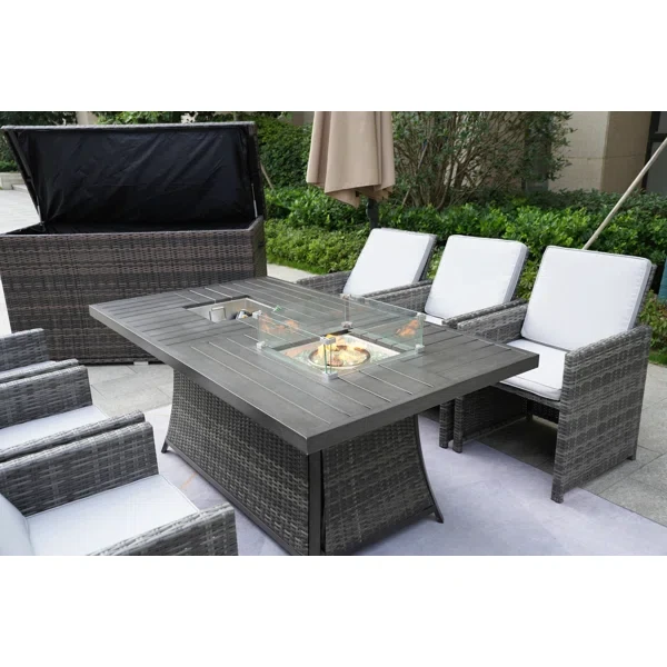 Aliaksey 6 - Person Outdoor Seating Group with Cushions