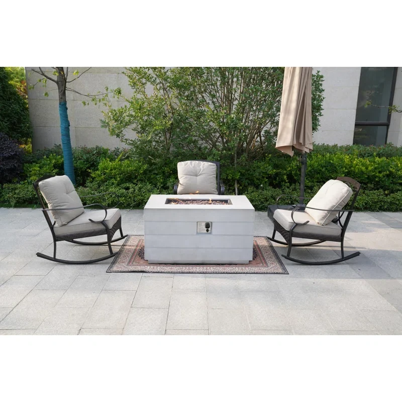 Amairany 3 - Person Outdoor Seating Group with Cushions