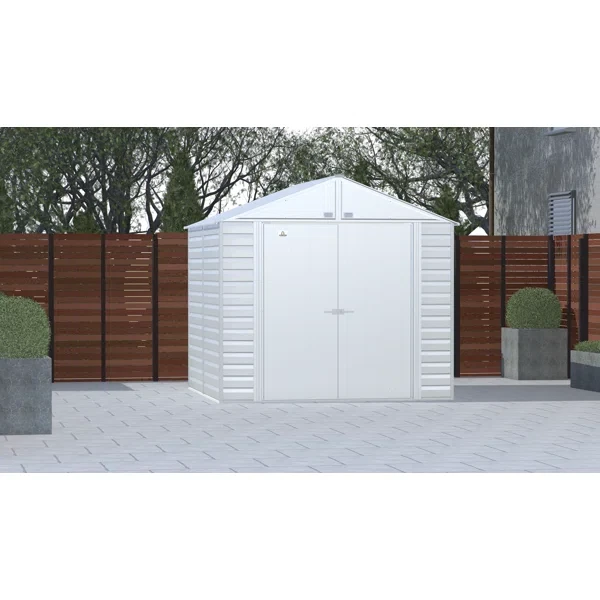 8 ft. W x 6 ft. D Metal Storage Shed