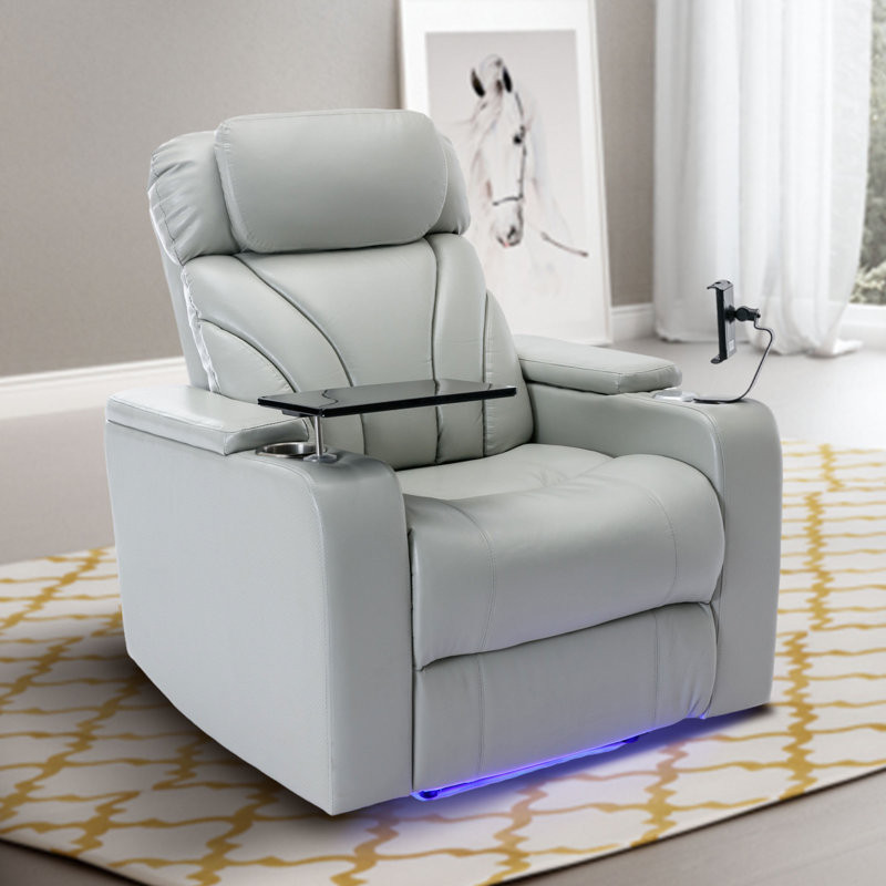 Upholstered Power Reclining Home Theater Seating