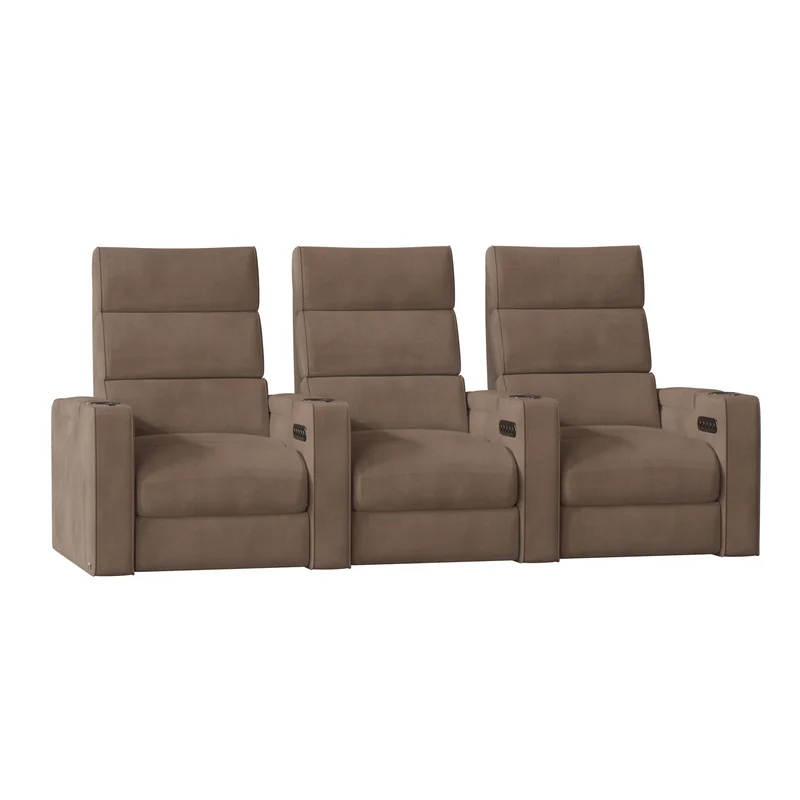 Dream HR Series Upholstered Power Reclining Home Theater Seating with Cup Holder