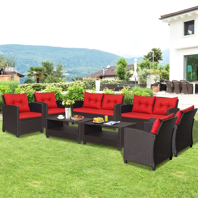 Anaan 8 - Person Outdoor Seating Group with Cushions