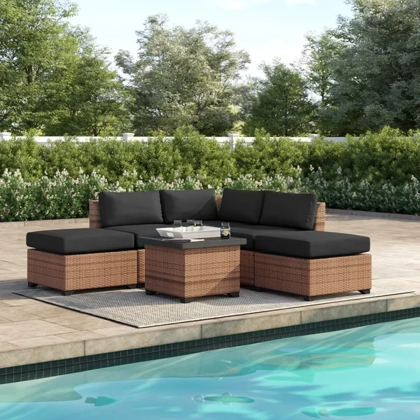 Ambroselli 2 - Person Outdoor Seating Group with Cushions