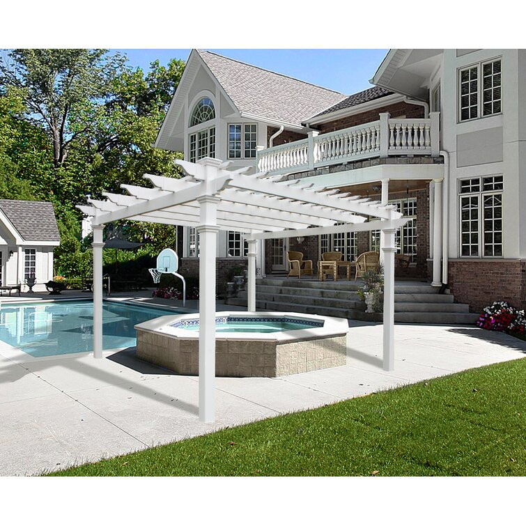 8 ft. W x 8 ft. D Coppell Vinyl Pergola