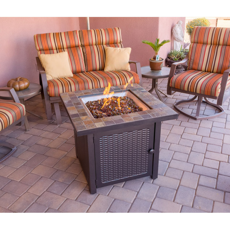 Sterling Slate Propane Gas Fire Pit Table