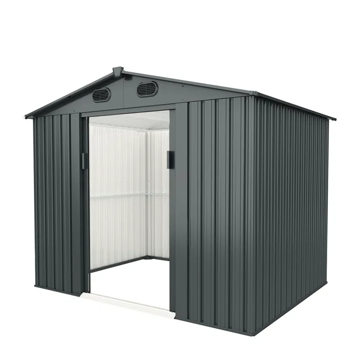 8 ft. W x 6 ft. D Metal Storage Shed