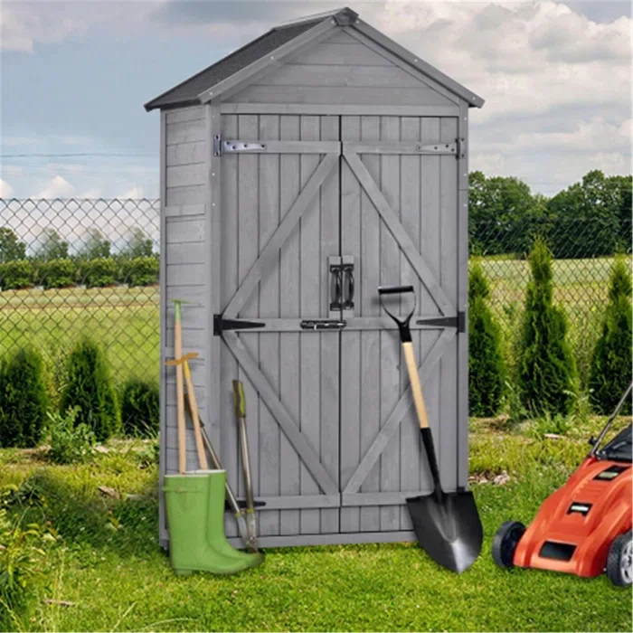 Outdoor 3 ft. W x 2 ft. D Wood Tool Shed