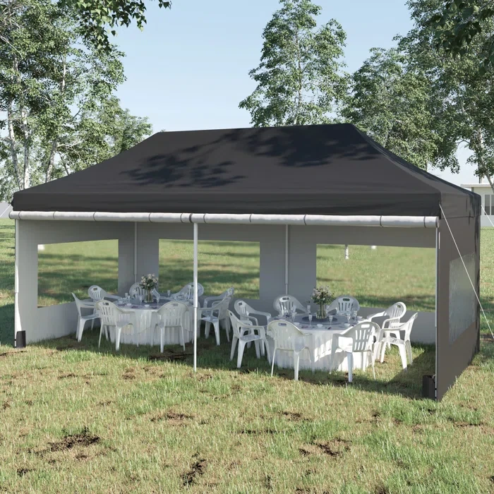 20 Ft. W x 10 Ft. D Steel Pop-Up Gazebo