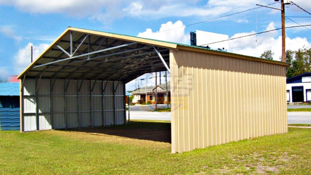 Metal Garage 40'x31' All Vertical Carport