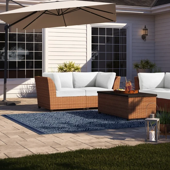 Ambroselli 5 - Person Outdoor Seating Group with Cushions