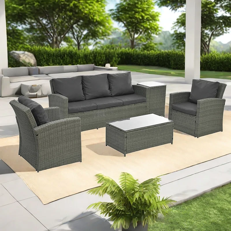 Anamarie 5 - Person Outdoor Seating Group with Cushions