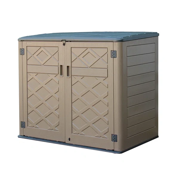 4 ft. W x 3 ft. D Plastic Horizontal Storage Shed