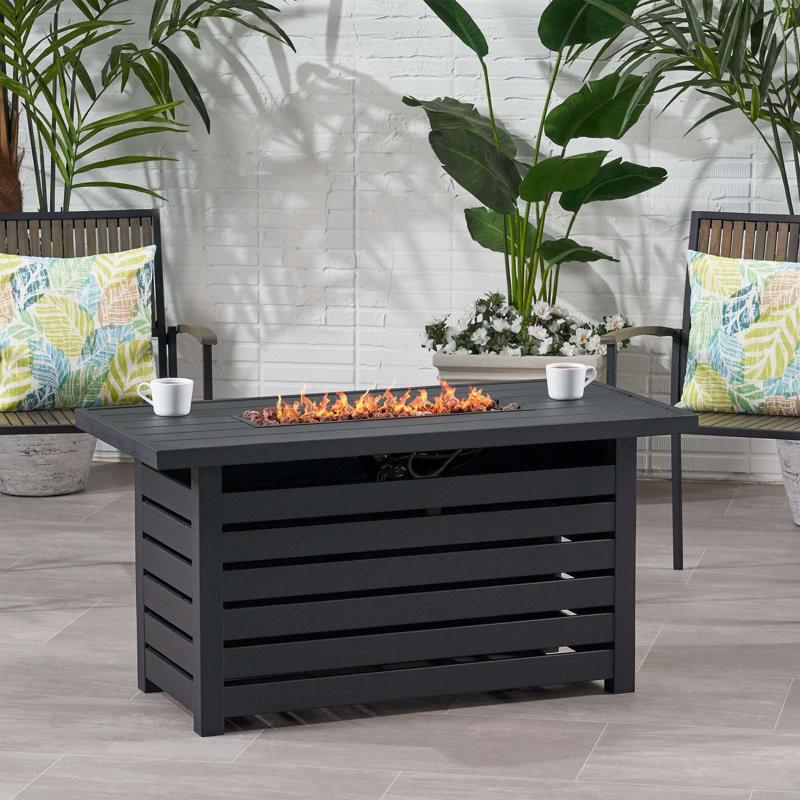 Evre 24'' H x 23'' W Propane Outdoor Fire Pit Table