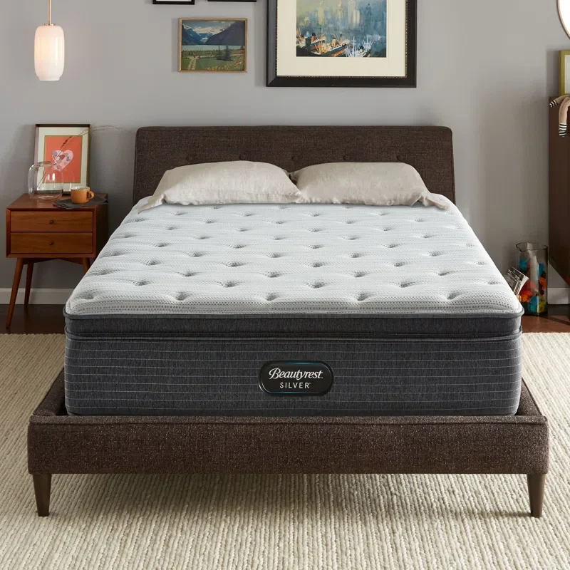 Beautyrest Silver BRS900 Plush Pillow Top 15.25" Innerspring Twin Size Mattress