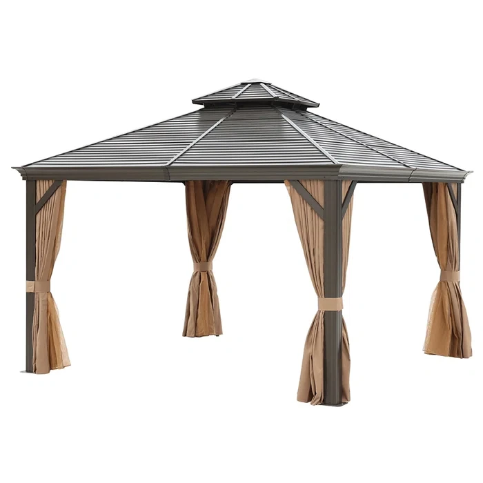 11 Ft. W x 11 Ft. D Aluminum Patio Gazebo