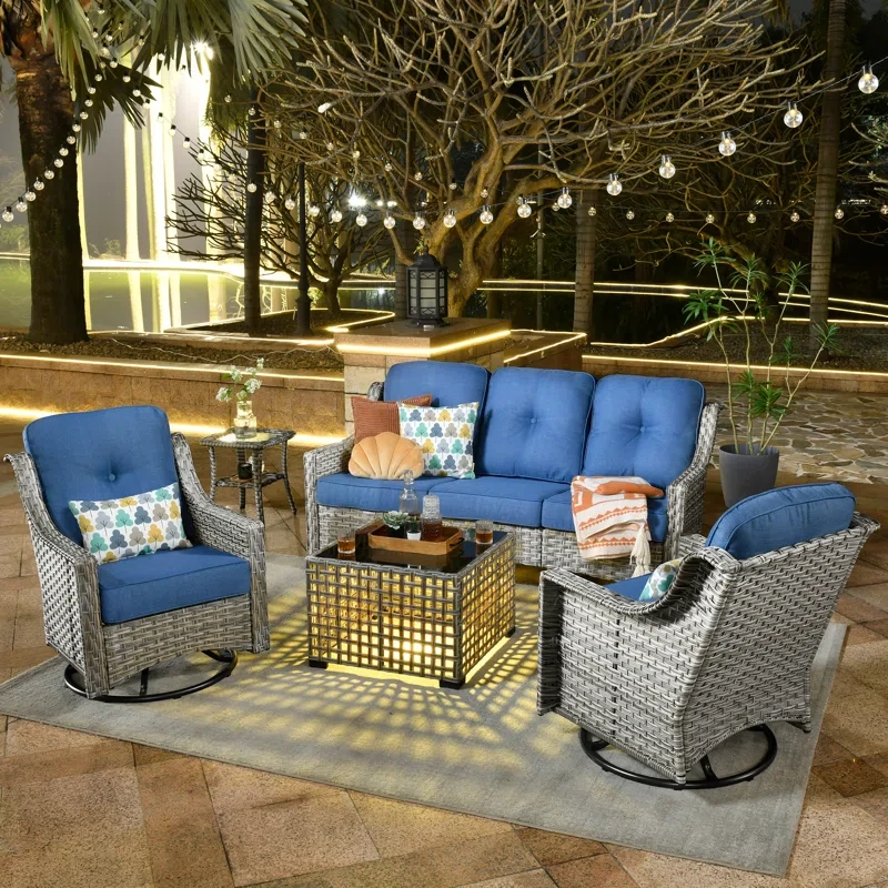 Emroy 5 - Person Outdoor Seating Group with Cushions