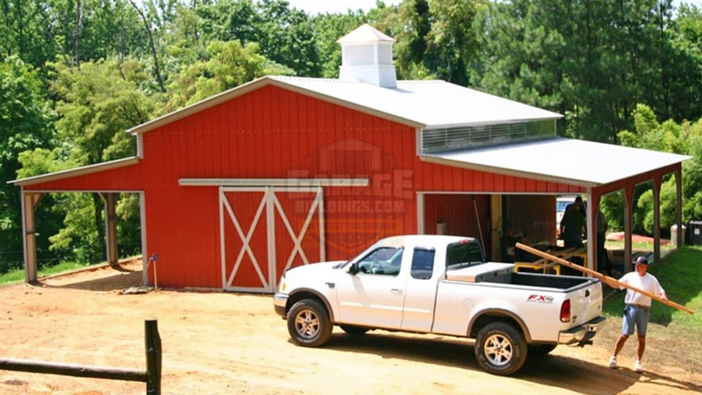 Metal Garage 48'x36' Carolina Barn