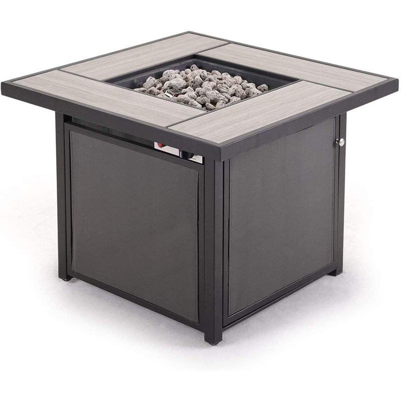 Lefancy Outdoor Propane Gas Fire Pit Table