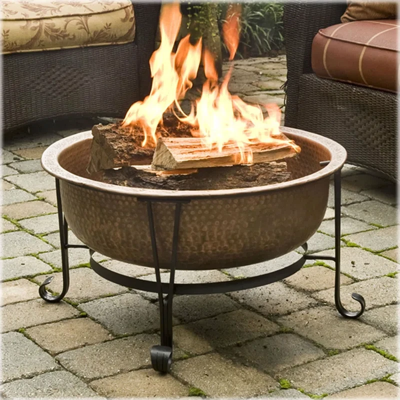 Arelys Steel Wood Burning Outdoor Fire Pit