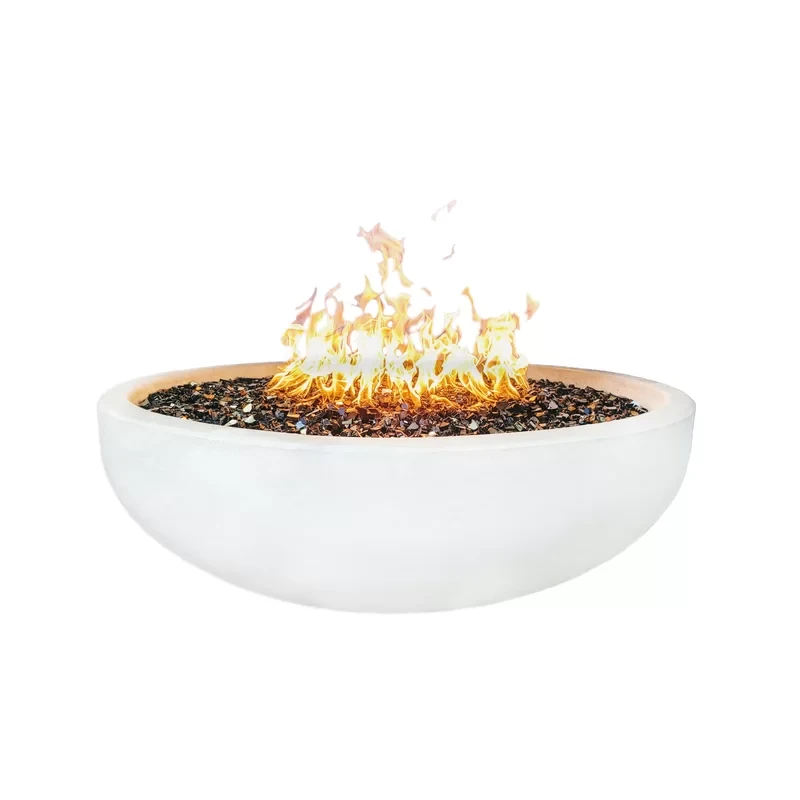 Azemina 48" Solid Concrete Gas Fire Pit