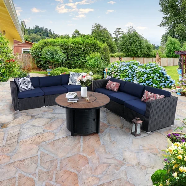 Alyah 6 - Person Outdoor Seating Group with Cushions