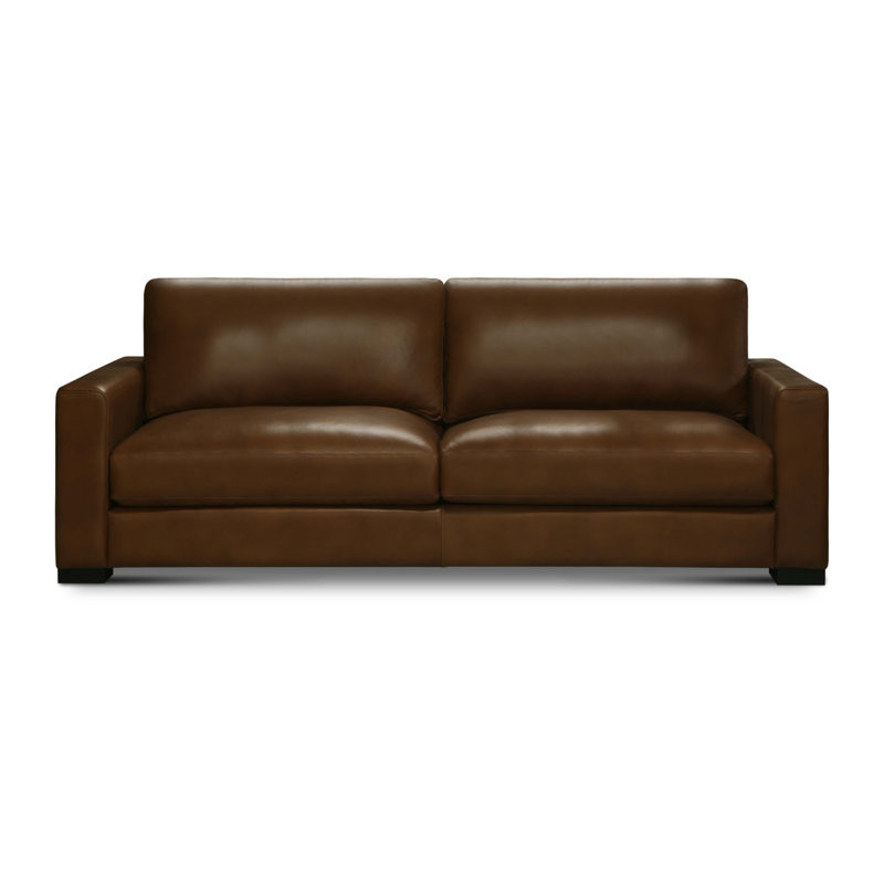 Amberella 90'' Leather Sofa