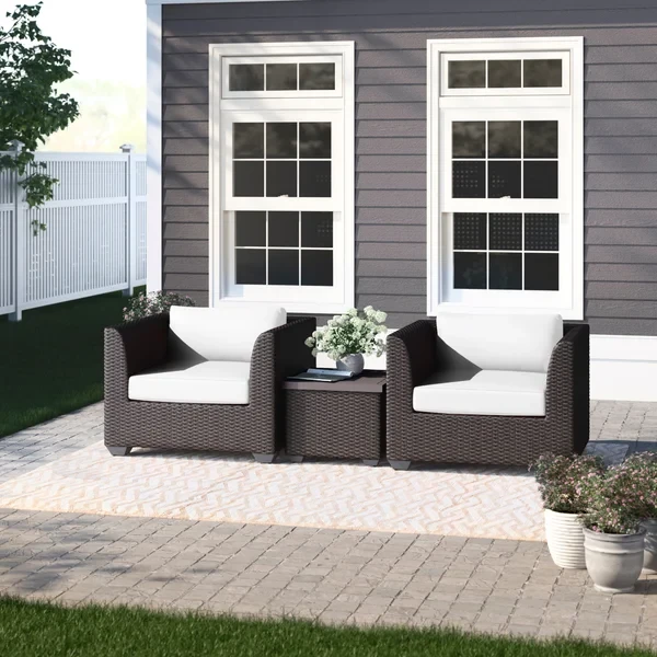 Anastase 2 - Person Outdoor Seating Group with Cushions