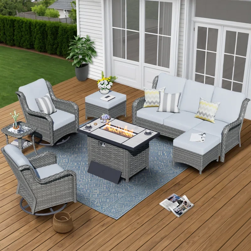 Tommy 5 - Person Outdoor Seating Group with Cushions