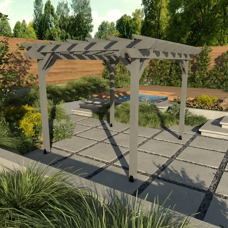 Ridgecrest 10 Ft. W x 11.5 Ft. D Plastic Pergola