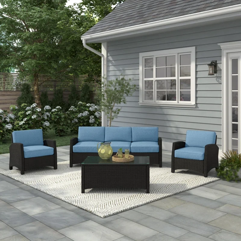 Ambria 5 - Person Outdoor Seating Group with Cushions